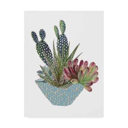 Melissa Wang 'Cactus Arrangement I' Canvas Art,35x47